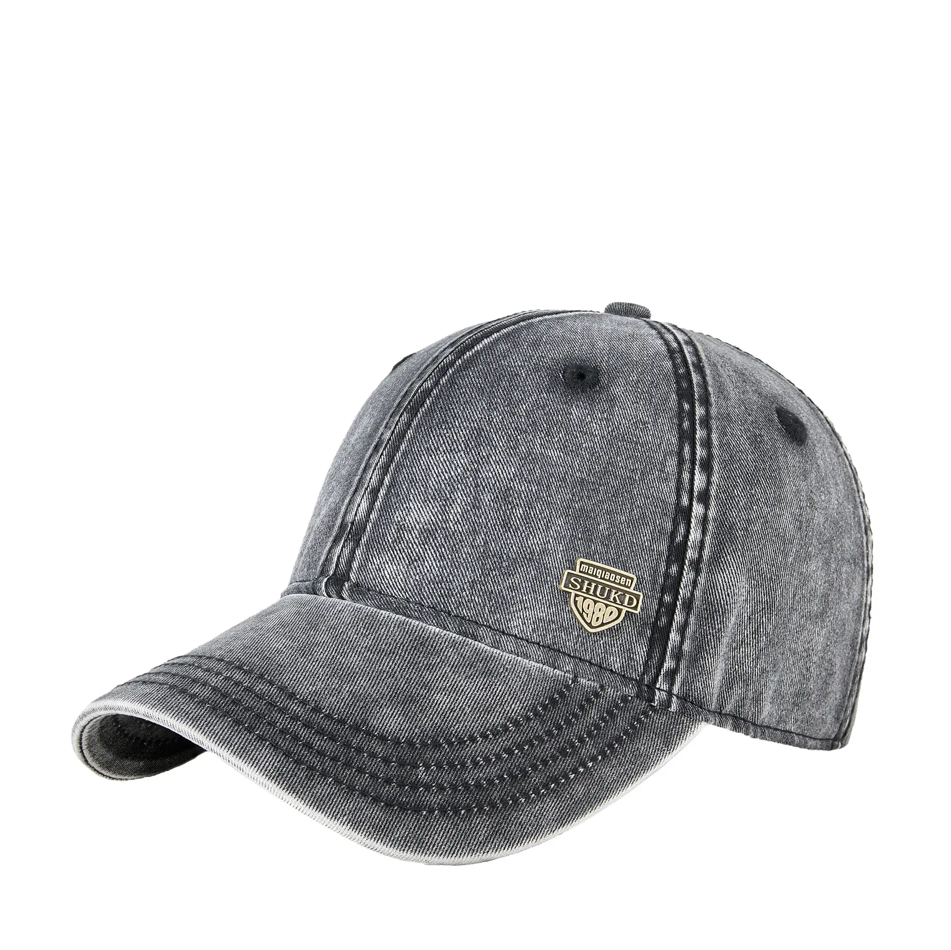 Men's White Retro Denim Cap 2025