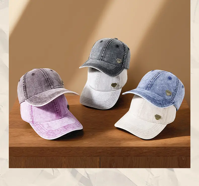 Men's White Retro Denim Cap 2025 — feature 11