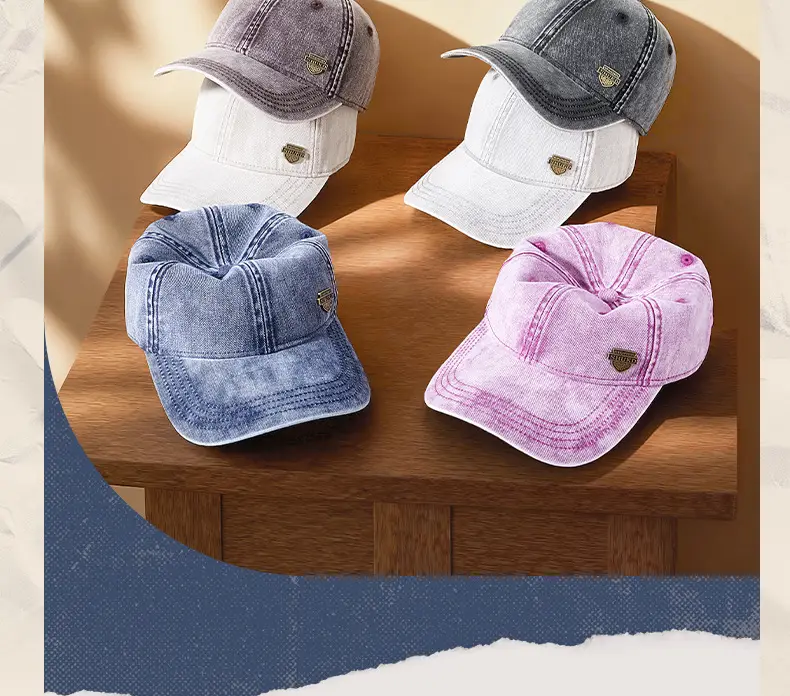 Men's White Retro Denim Cap 2025 — feature 15