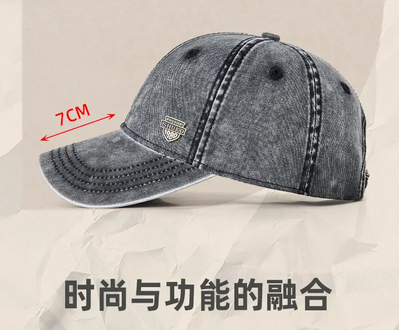 Men's White Retro Denim Cap 2025 — feature 17