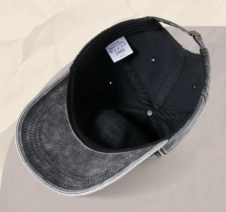 Men's White Retro Denim Cap 2025 — feature 21
