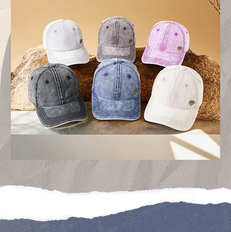 Men's White Retro Denim Cap 2025 — feature 28