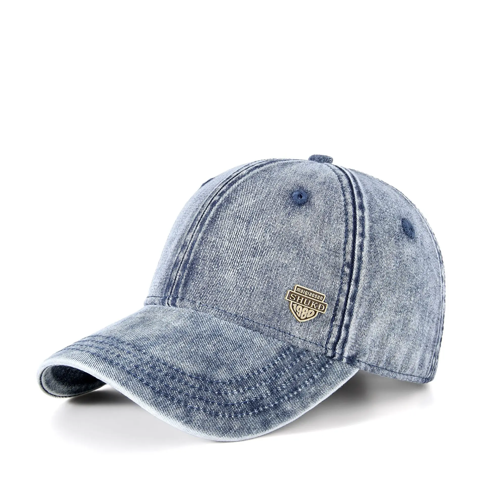 Men's White Retro Denim Cap 2025