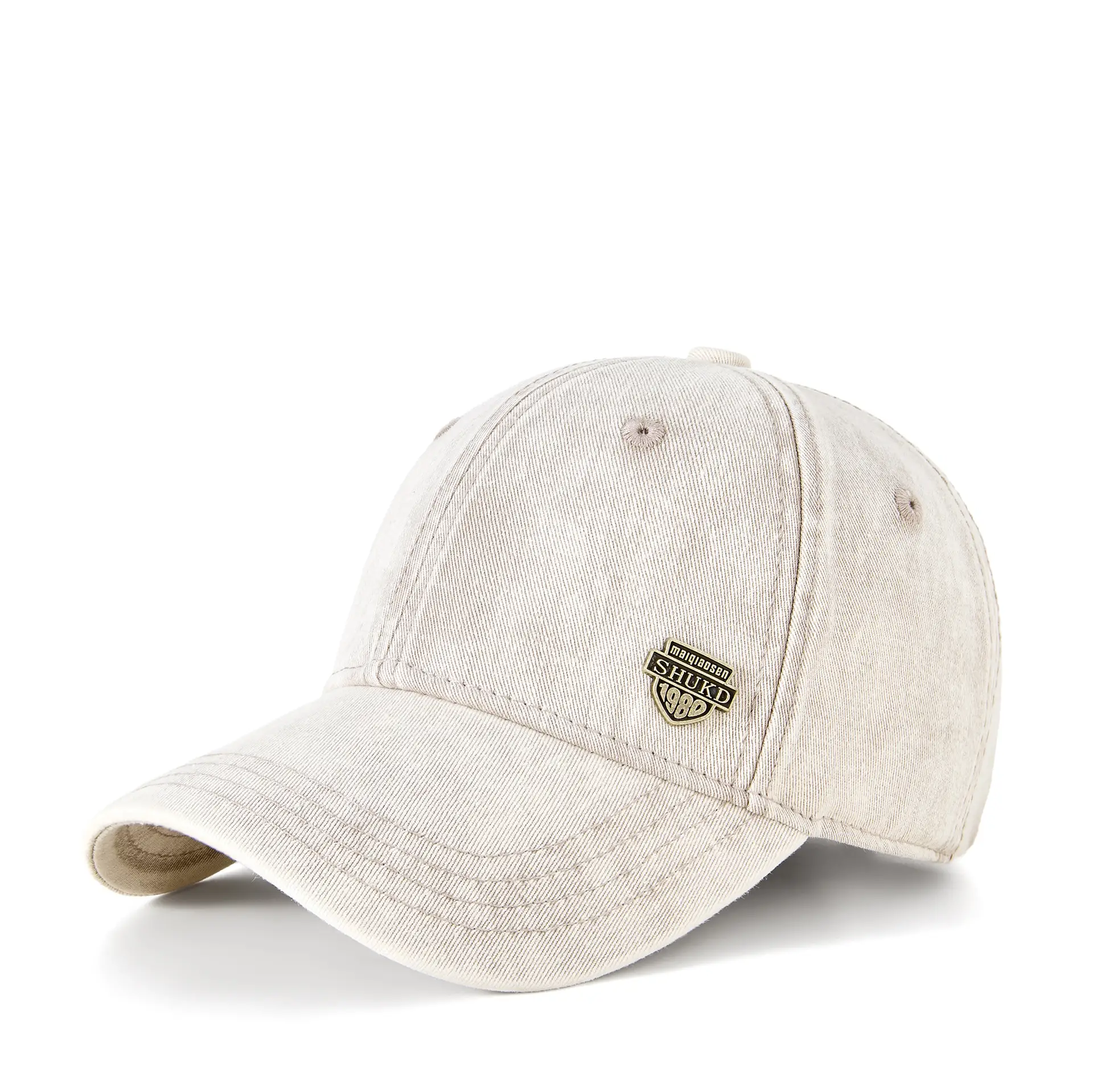 Men's White Retro Denim Cap 2025