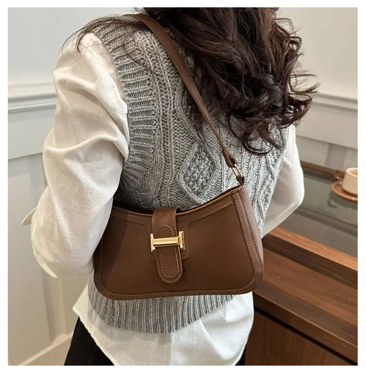 Brown Textured Shoulder Bag for Women 2025 — feature 13