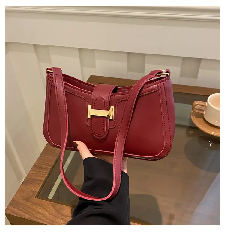 Brown Textured Shoulder Bag for Women 2025 - Image 3