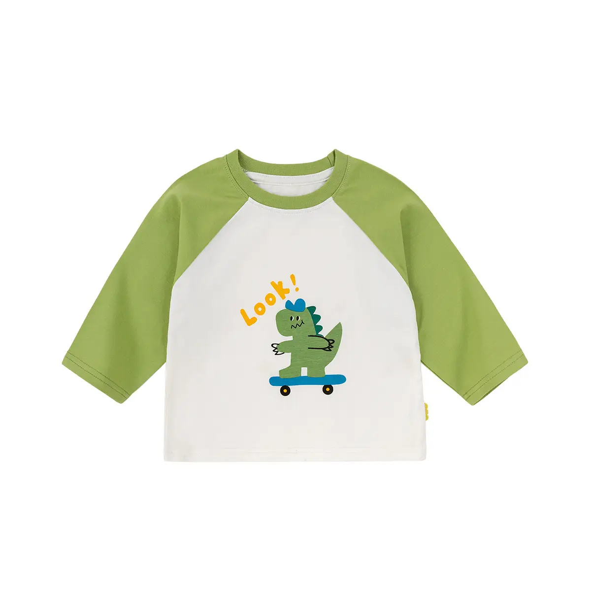 Dudu's Baby Long Sleeve T-Shirt Green White Cartoon - Image 7