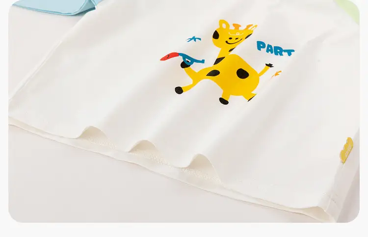 Dudu's Baby Long Sleeve T-Shirt Green White Cartoon — feature 12