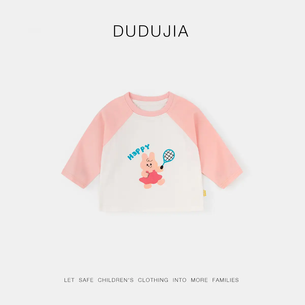 Dudu's Baby Long Sleeve T-Shirt Green White Cartoon - Image 2