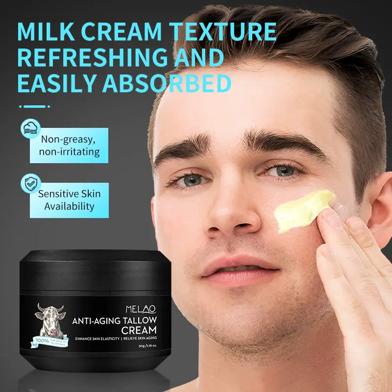 Milk Cream Texture Anti-Aging Facial Moisturizer for Men