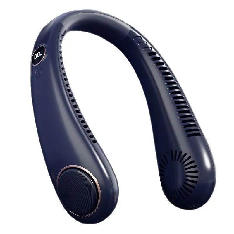New Hanging Neck Fan USB Charging Small Outdoor Portable Tone Turbo Neck Bladeless Mini Wind