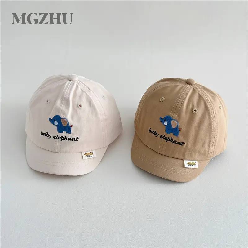 Baby Elephant Cap White Brown Spring Autumn - Image 7