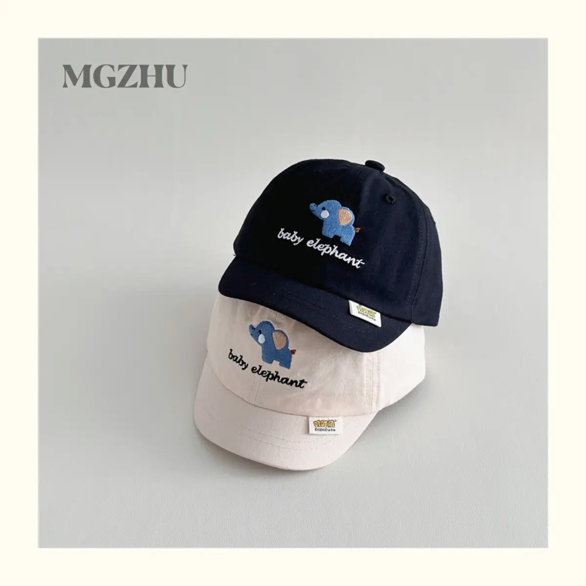 Baby Elephant Cap White Brown Spring Autumn — feature 2