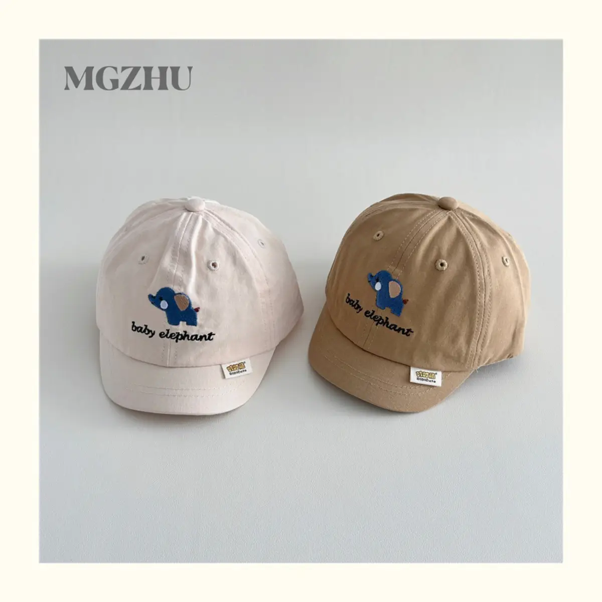 Baby Elephant Cap White Brown Spring Autumn — feature 4