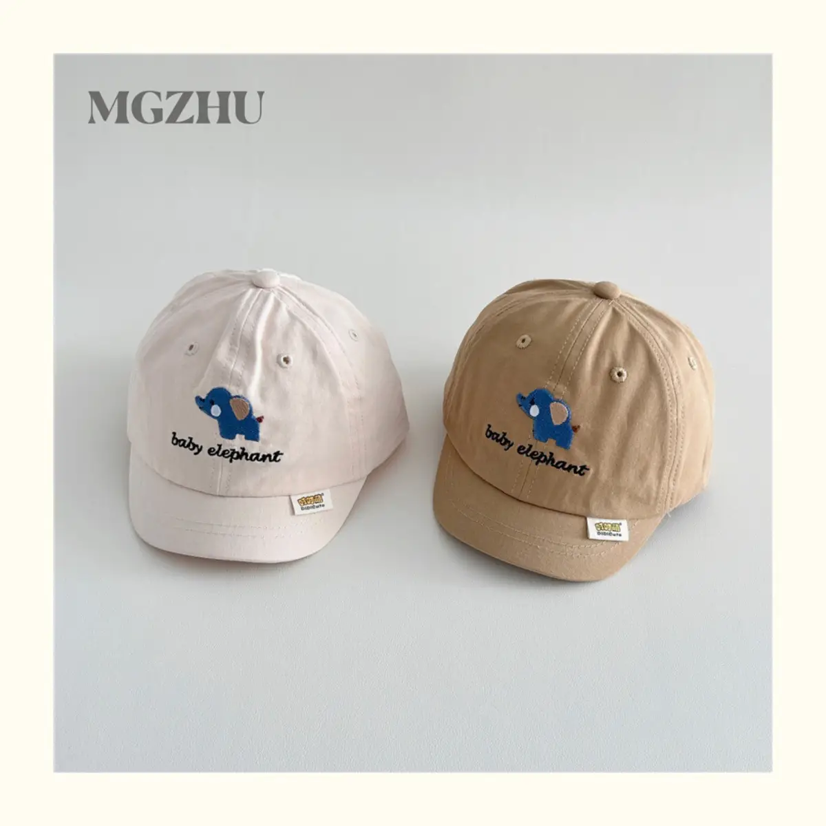 Baby Elephant Cap White Brown Spring Autumn — feature 5