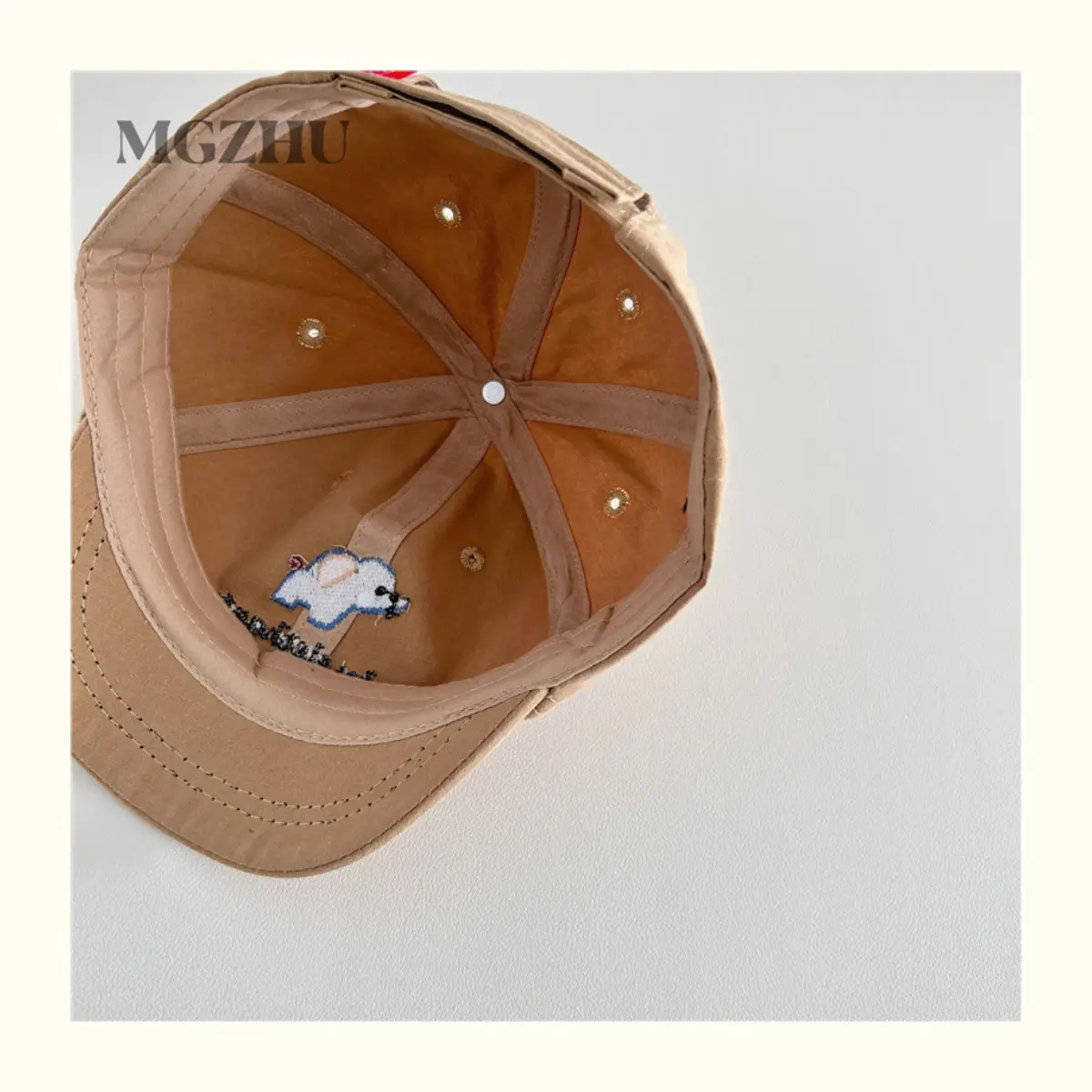 Baby Elephant Cap White Brown Spring Autumn — feature 7