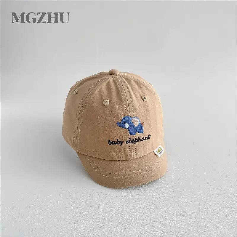 Baby Elephant Cap White Brown Spring Autumn - Image 2