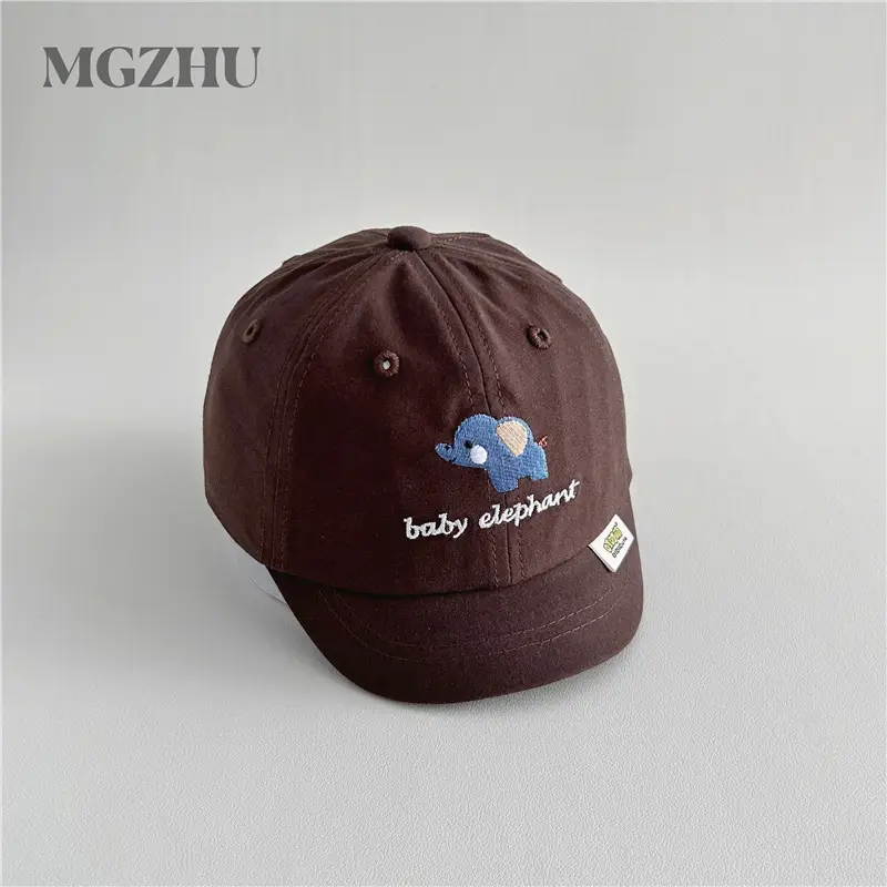 Baby Elephant Cap White Brown Spring Autumn - Image 3
