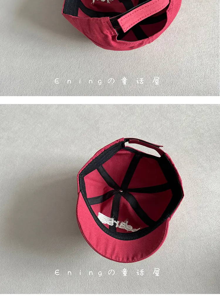 White Bearbaby Baseball Cap for Kids Spring Autumn — feature 3