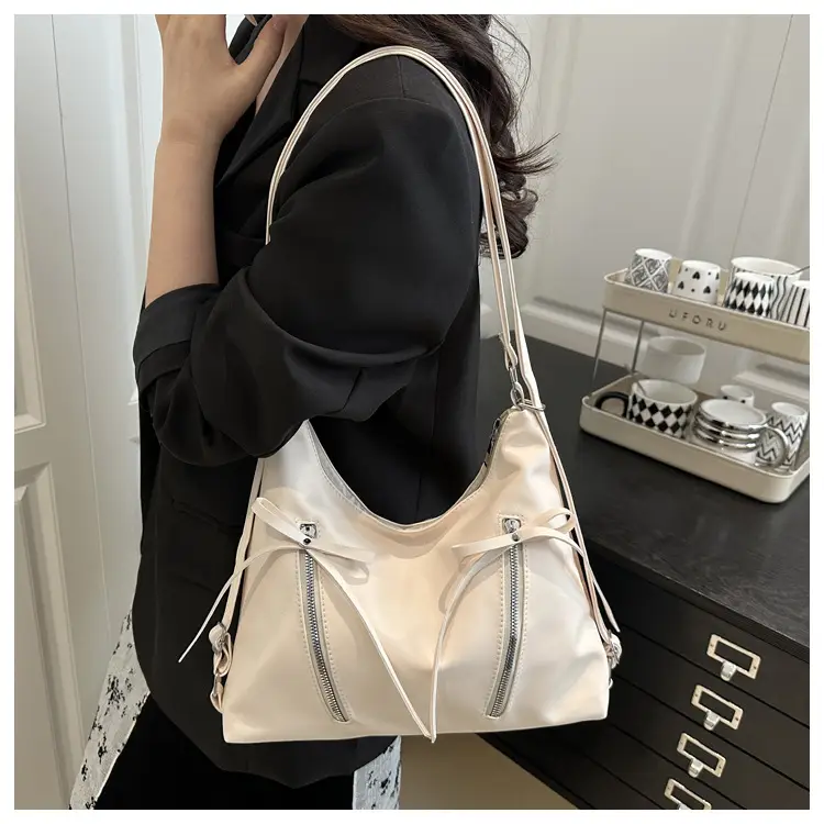 Korean Style Cream Tote Bag Large Capacity Women 2025 — feature 12