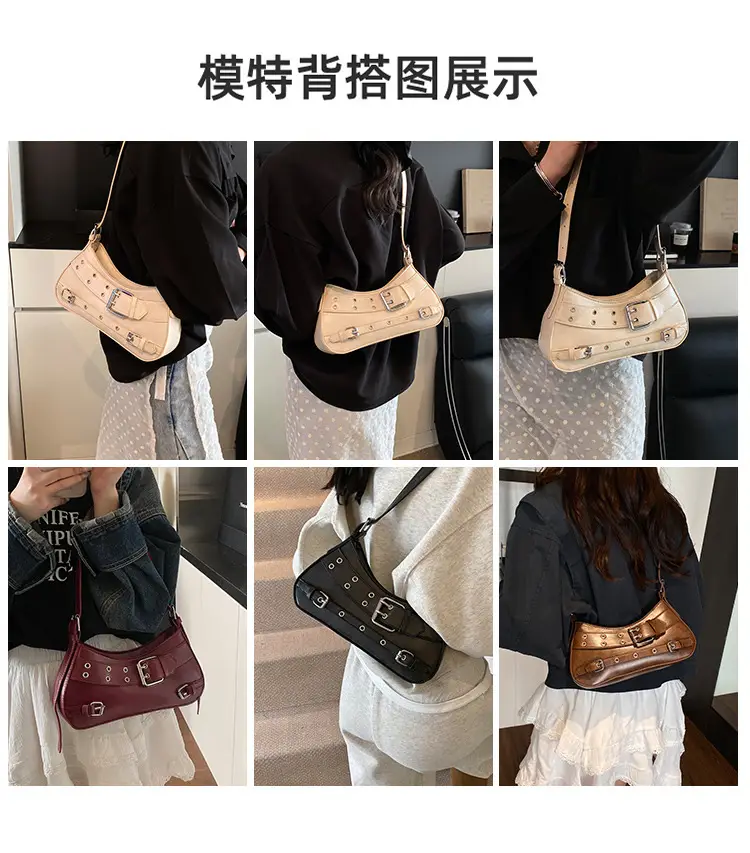 Red Rivet Crossbody Bag for Women 2025 — feature 4