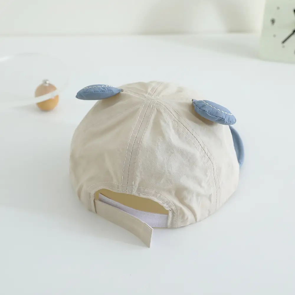 Baby's Cartoon Embroidered Cap Blue White Spring Autumn — feature 12