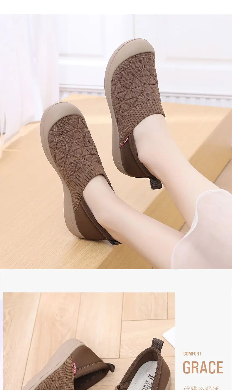 Spring and Autumn New Style Wear-Resistant Non-Slip Soft-Soled Old Beijing Cloth Shoes Slip-On Lazy Shoes Casual Breathable Mom Shoes — feature 22