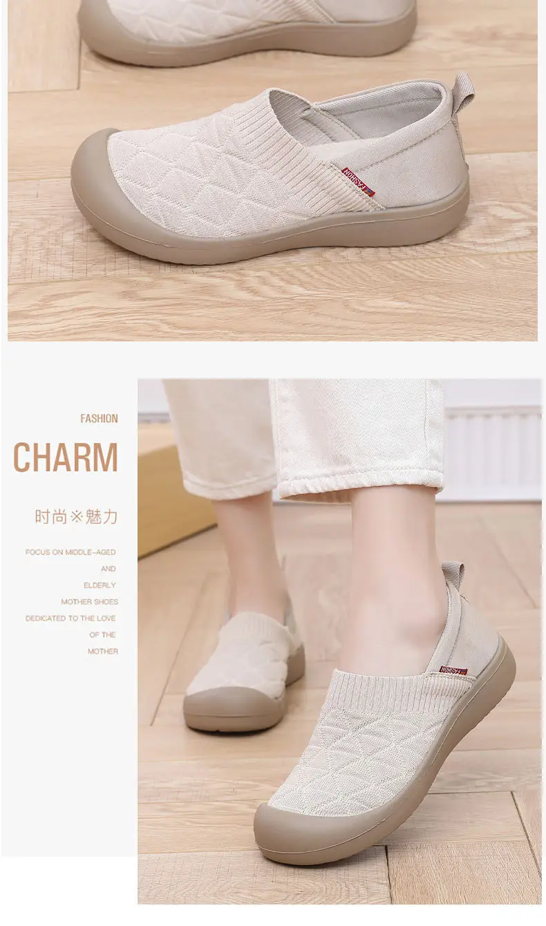 Spring and Autumn New Style Wear-Resistant Non-Slip Soft-Soled Old Beijing Cloth Shoes Slip-On Lazy Shoes Casual Breathable Mom Shoes — feature 25