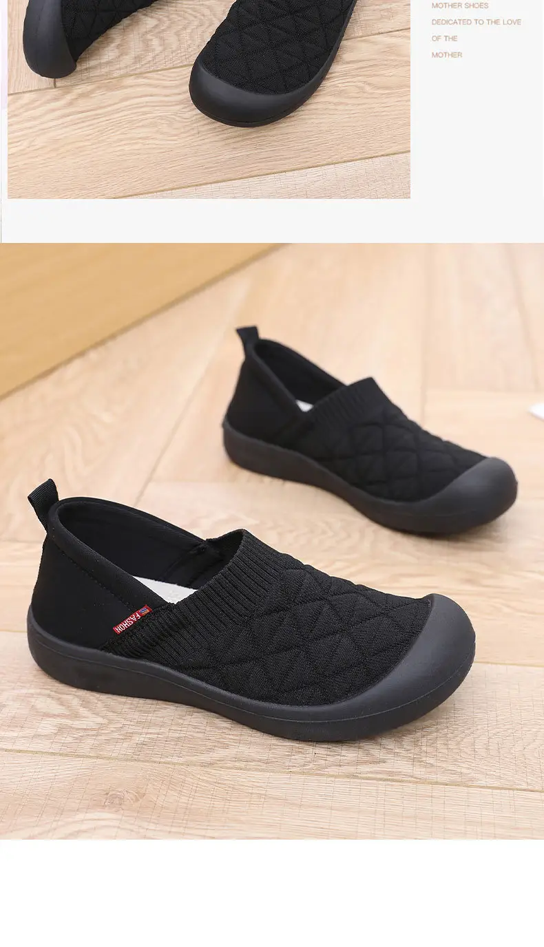 Spring and Autumn New Style Wear-Resistant Non-Slip Soft-Soled Old Beijing Cloth Shoes Slip-On Lazy Shoes Casual Breathable Mom Shoes — feature 29