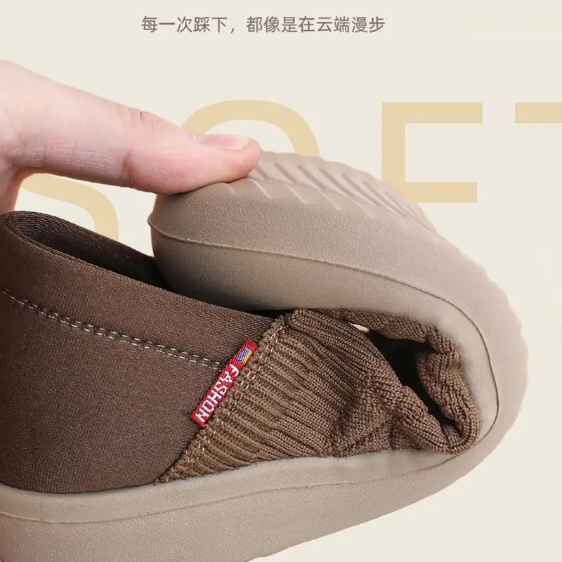 Spring and Autumn New Style Wear-Resistant Non-Slip Soft-Soled Old Beijing Cloth Shoes Slip-On Lazy Shoes Casual Breathable Mom Shoes — feature 5