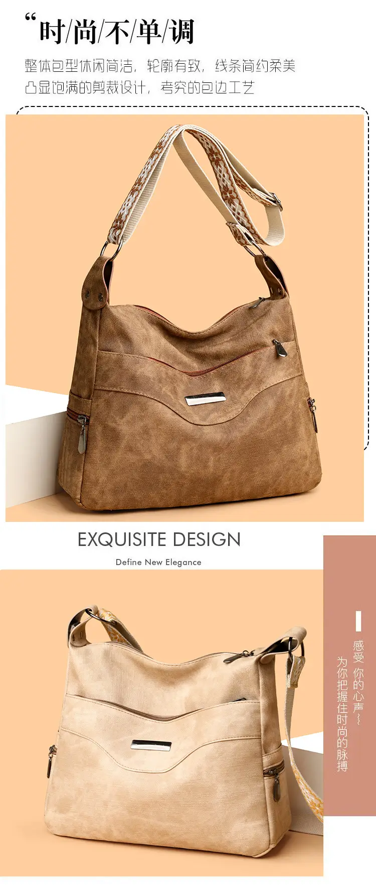 Grey PU Leather Crossbody Bag for Women — feature 11