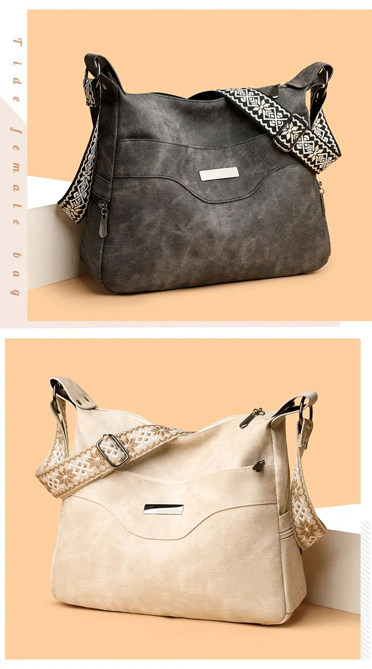 Grey PU Leather Crossbody Bag for Women — feature 12