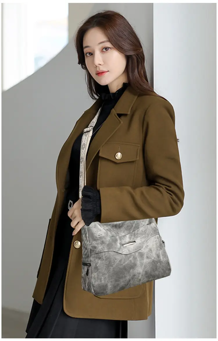 Grey PU Leather Crossbody Bag for Women — feature 15