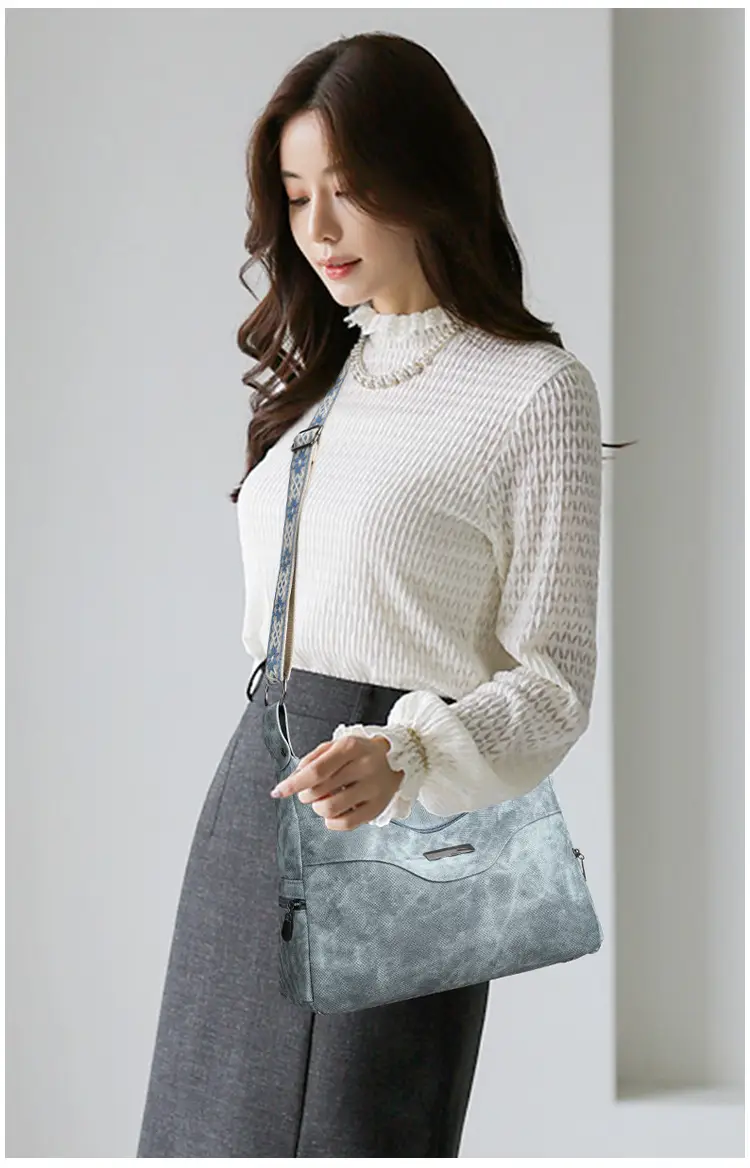 Grey PU Leather Crossbody Bag for Women — feature 19