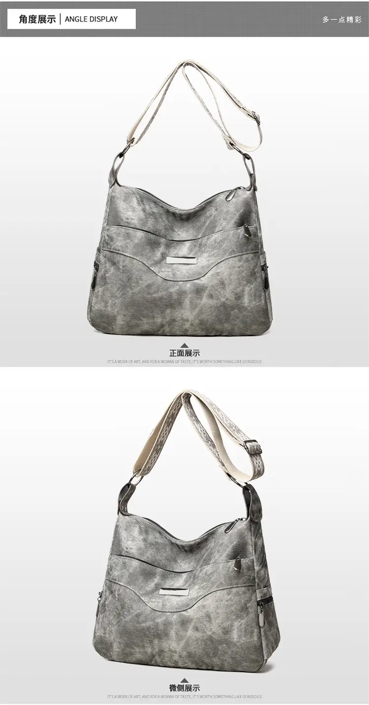 Grey PU Leather Crossbody Bag for Women — feature 20