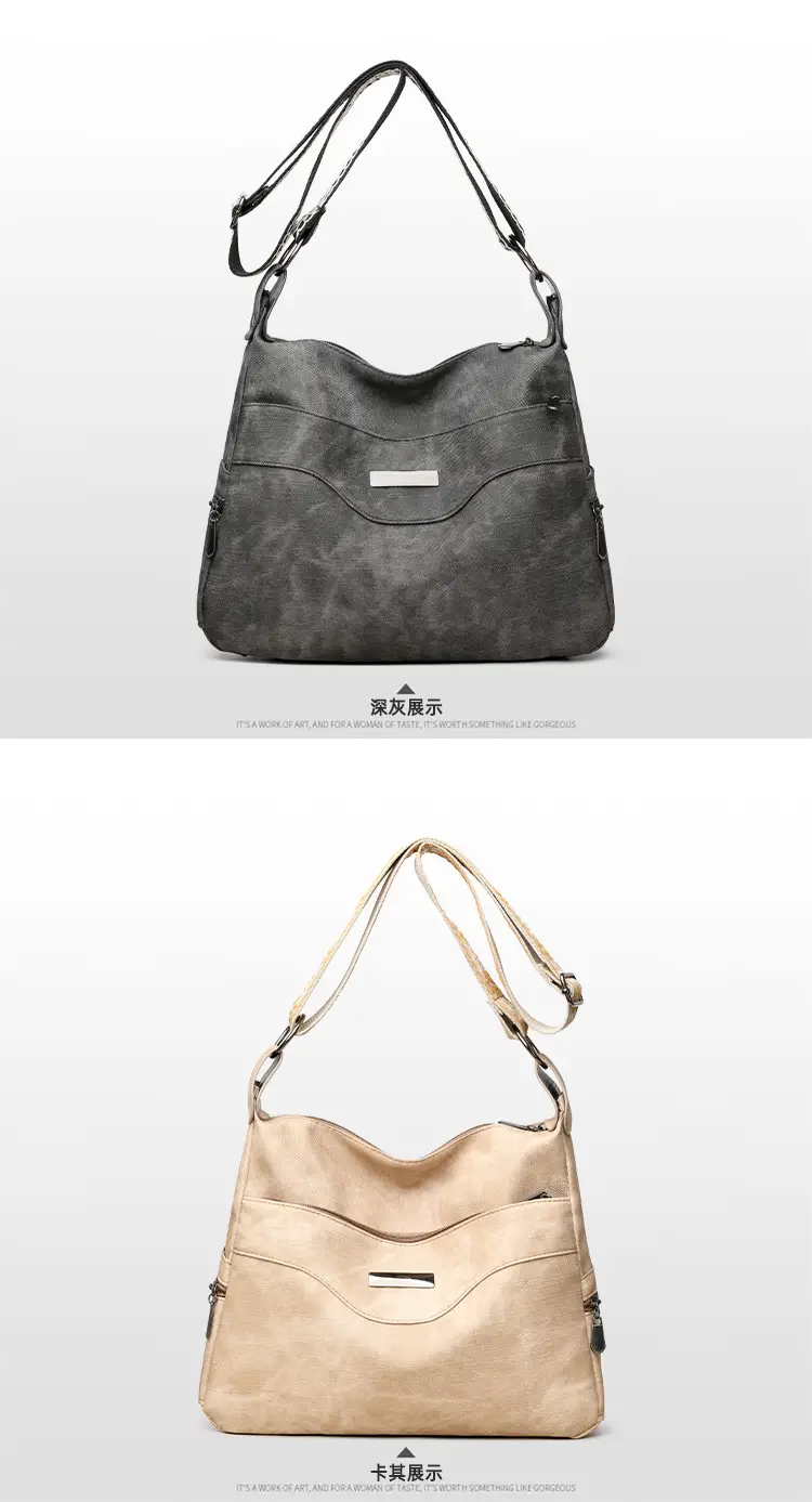 Grey PU Leather Crossbody Bag for Women — feature 24