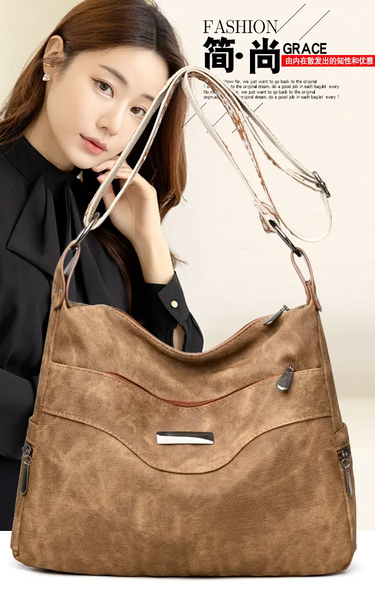 Grey PU Leather Crossbody Bag for Women — feature 3