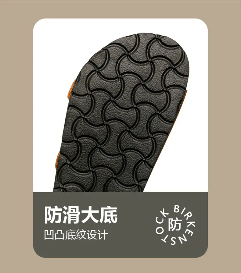 Cross-Border Export Slippers for Women 2025 Spring and Summer New Round Toe Cork Bottom Double Buckle One-Line Outer Wear Beach Sandals — feature 10