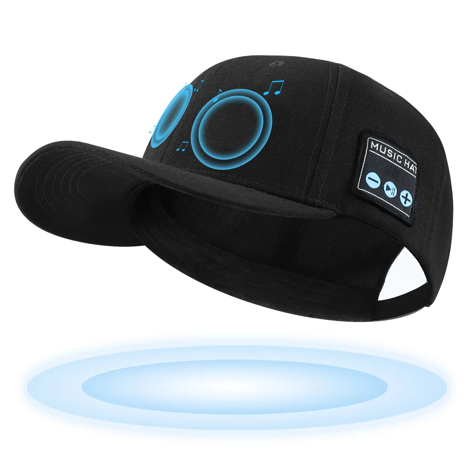 Blue Bluetooth Music Hat with Detachable Speaker - Image 5