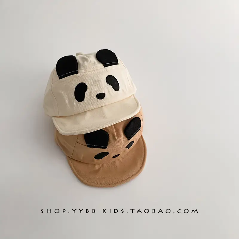 Baby's Panda Cap Soft Brim Windproof Baseball Cap - Image 5