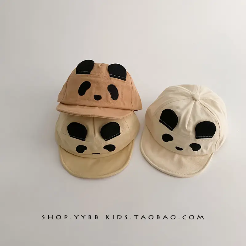 Baby's Panda Cap Soft Brim Windproof Baseball Cap - Image 6