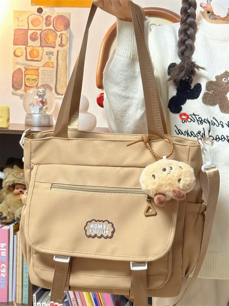 Women's Creamy Crossbody Bag with Cloud Embroidery — feature 17
