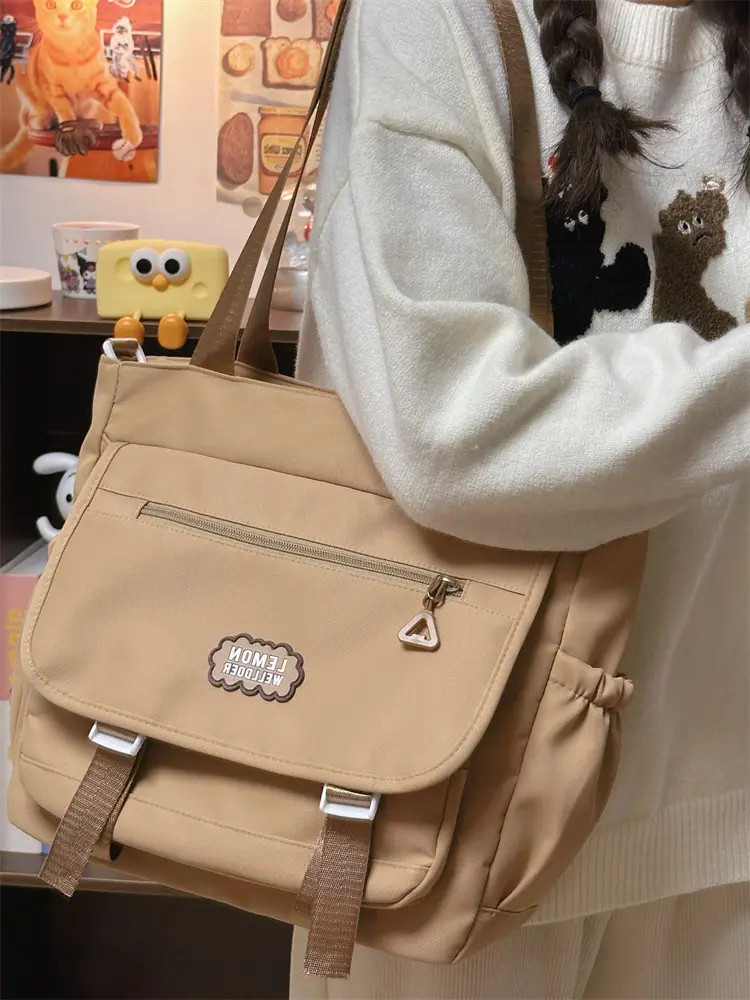 Women's Creamy Crossbody Bag with Cloud Embroidery — feature 18