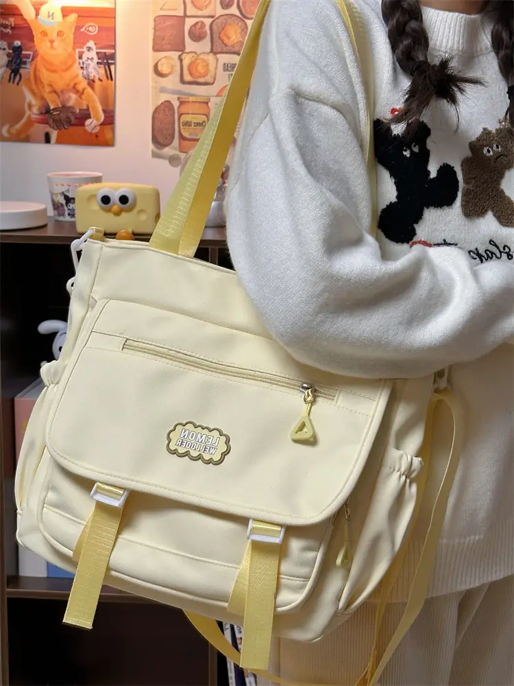 Women's Creamy Crossbody Bag with Cloud Embroidery — feature 21