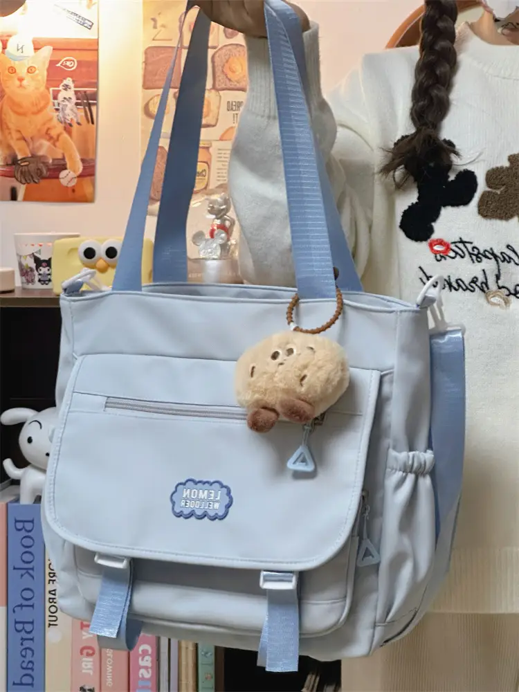 Women's Creamy Crossbody Bag with Cloud Embroidery — feature 28