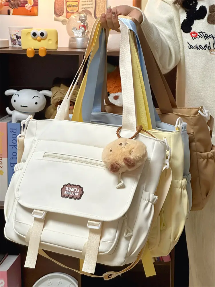 Women's Creamy Crossbody Bag with Cloud Embroidery — feature 31