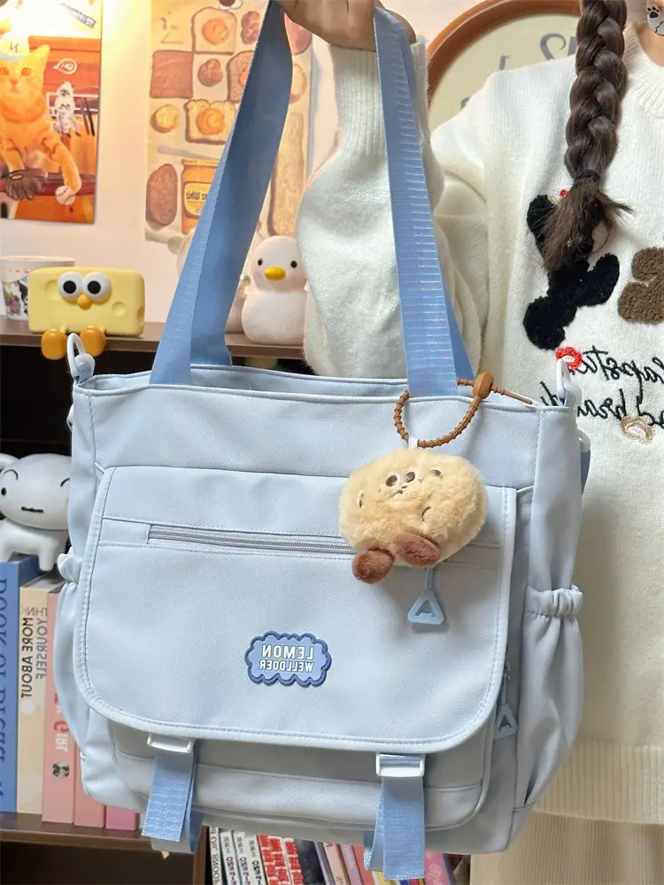 Women's Creamy Crossbody Bag with Cloud Embroidery — feature 38