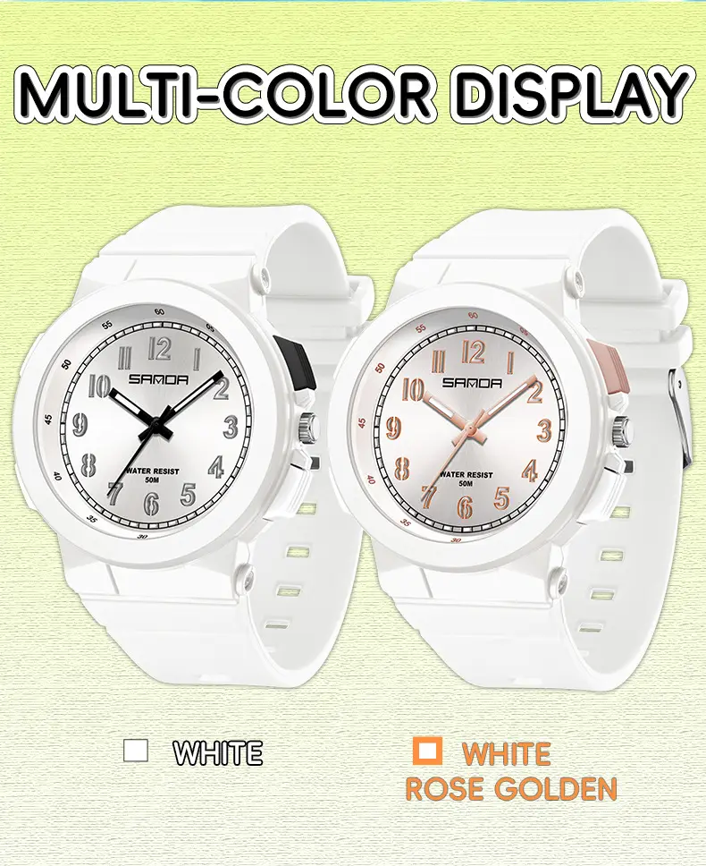 Sanda Black Red Quartz Watch for Kids — feature 37