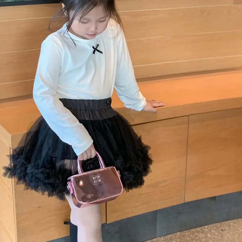 Laser Shiny Pink Mini Crossbody Bag for Girls - Image 12