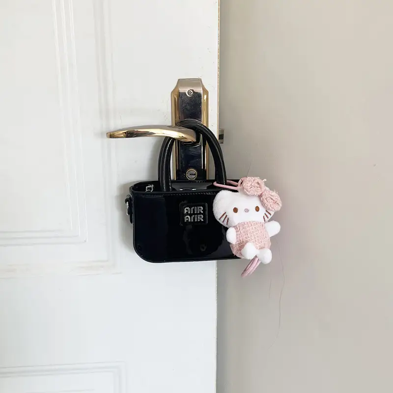 Laser Shiny Pink Mini Crossbody Bag for Girls - Image 4